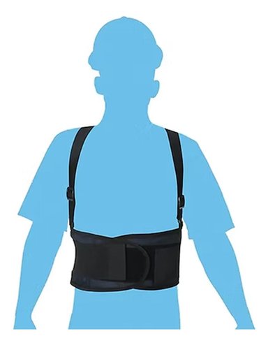 FAJA DE MALLA ELÁSTICA C/TIRANTES TALLA XL TOOLCRAFT TC5199