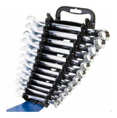 JUEGO LLAVES MIXTAS MILIMETRICAS 12 PIEZAS TC5797 TOOLCRAFT