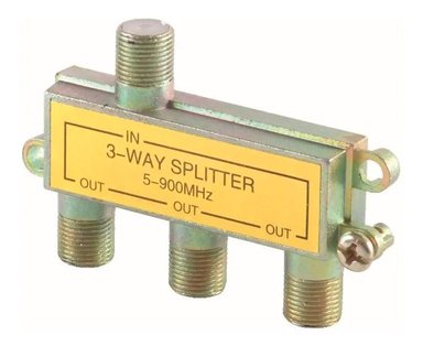SPLITTER COAXIAL TRES SALIDAS METÁLICO FULGORE FU0631