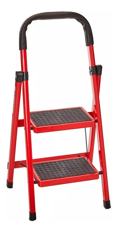 ESCALERA TABURETE 2 PASOS TIJERA PLEGABLE WF9732 WOLFOX