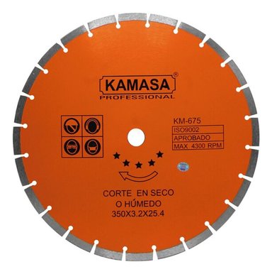 DISCO DIAMANTADO SEGMENTADO 14 PARA CONCRETO KAMASA KM675