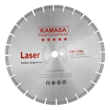 DISCO DIAMANTADO SEGMENTADO 16 PARA CONCRETO KAMASA KM1399