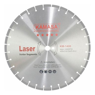 DISCO DIAMANTADO SEGMENTADO 18 PARA CONCRETO KAMASA KM1400