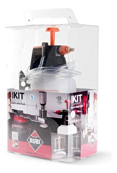 KIT EASY GRES BROCA+ GUÍA+DEPÓSITO Y MANGUERA RUBI 610003009