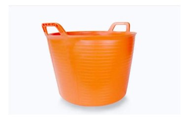 BALDE PLÁSTICO NARANJA 40 LITROS RUBI FLEXTUB