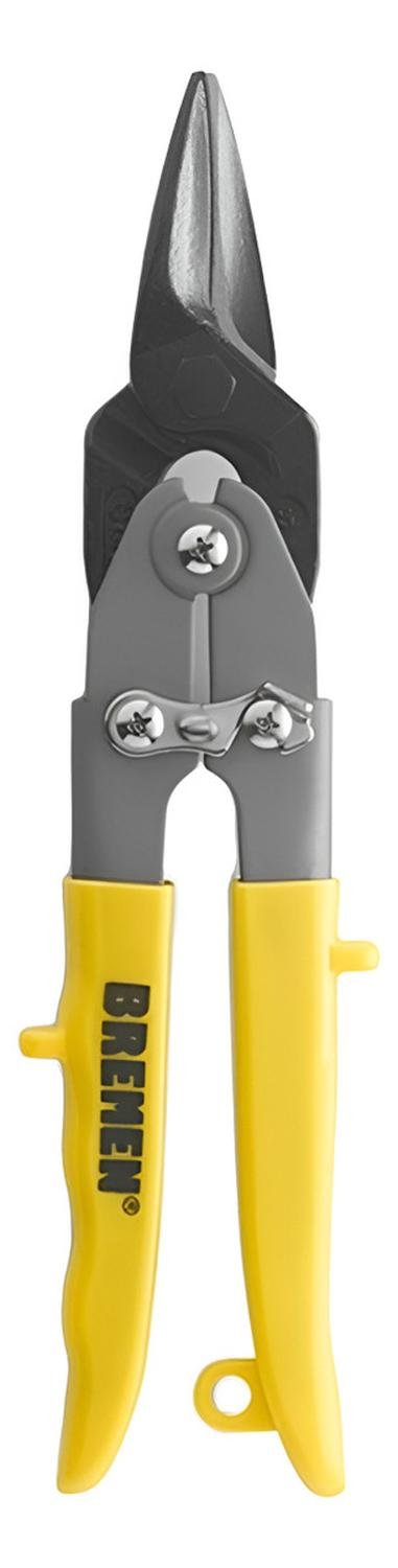 TIJERA DE AVIACIÓN CORTE RECTO AMARILLA 25 CM BREMEN 2909