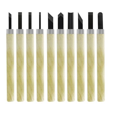 JUEGO DE CUCHILLAS PARA GRABAR 10 PZAS KAMASA KM114