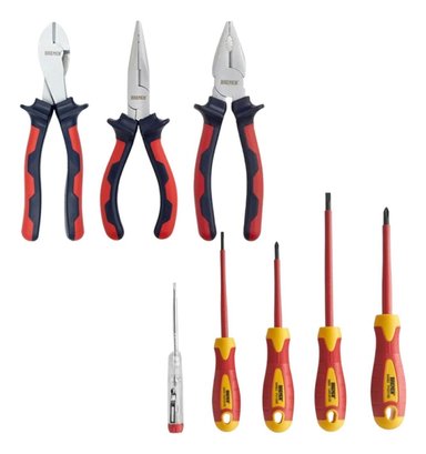 KIT ALICATES, 4 DESARMADORES PROBADOR DE FASE CO-6338-002