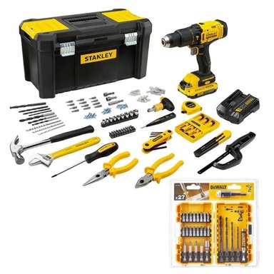 TALADRO PERCUTOR 1/2' 20V INC BAT+SET ACCS 27 PZS SCD711C1H-K1