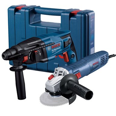 ROTOMARTILLO SDS PLUS 720W GBH 220 + AMOLADORA ANGULAR 4 1/2' 710W GWS 700 BOSCH 0615.A00.1LV-000
