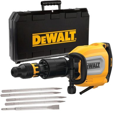 MARTILLO DEMOLEDOR SDS MAX 1700W BRUSHLESS + 5 CINCELES DEWALT D25911K-K21