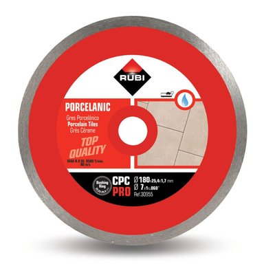 DISCO DIAMANTADO PARA CERÁMICA 7' RUBI 30955