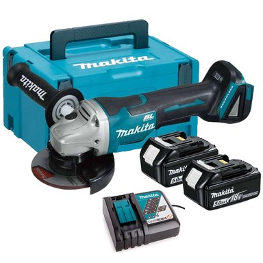 AMOLADORA ANGULAR 4 1/2' 18V LXT BL 2 BAT 5.0 AH MAKITA DGA458RTJ