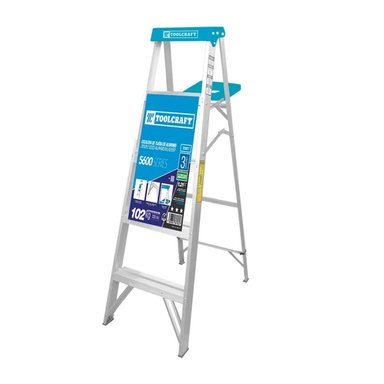 ESCALERA TIJERA DE ALUMINIO TIPO III 4 ESCALONES TOOLCRAFT TC5616