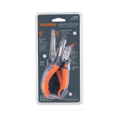 JUEGO DE ALICATES 3 PIEZAS TRUPER 18215