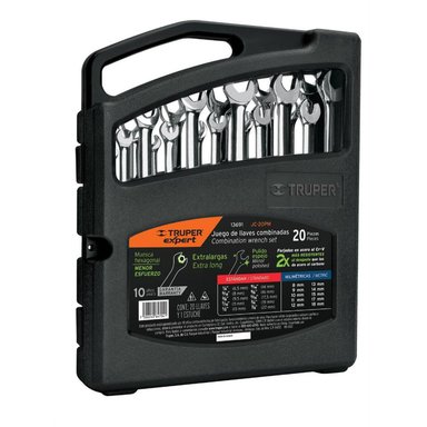 JUEGO DE LLAVES MIXTAS 20 PIEZAS TRUPER 13691