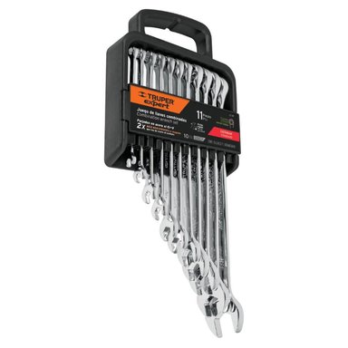 JUEGO DE LLAVES MIXTAS 11 PIEZAS TRUPER 15780