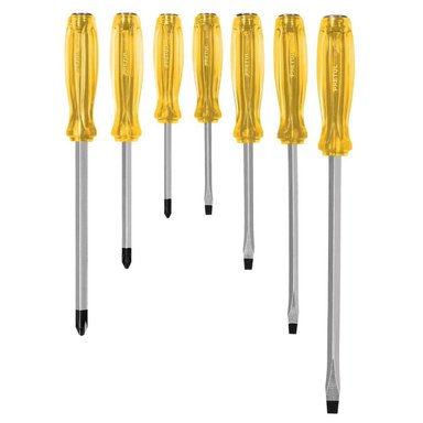 JUEGO DE DESARMADORES 7 PIEZAS PRETUL 21378