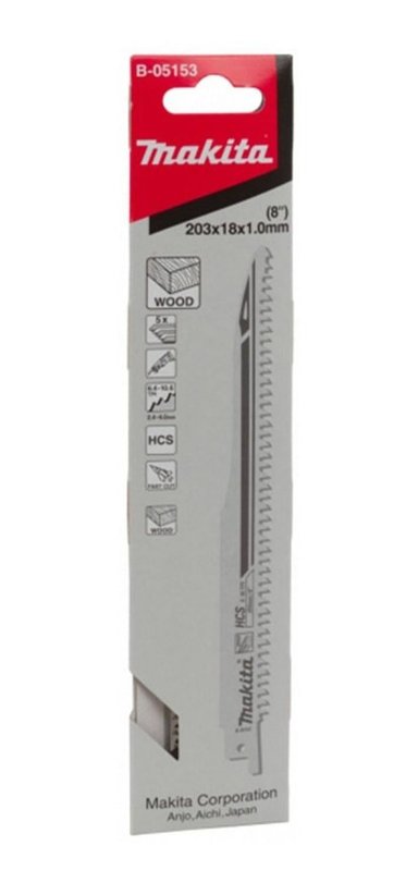 SIERRA SABLE PARA MADERA 8 X 5UNID B-05153 MAKITA