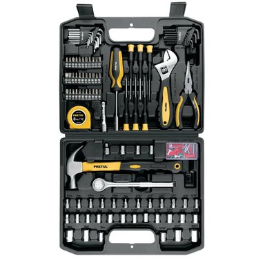 JUEGO DE HERRAMIENTAS 1/4' Y 3/8' 104 PIEZAS PRETUL 27169