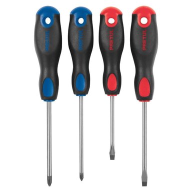 JUEGO DE DESARMADORES 4 PIEZAS PRETUL 20218