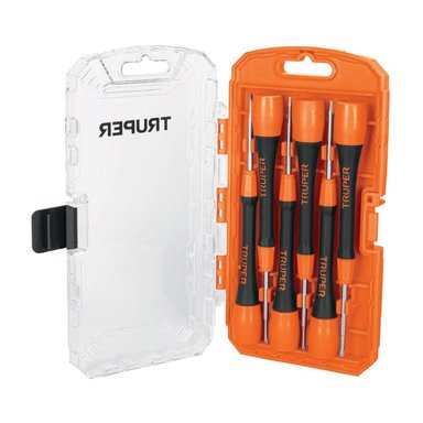 JUEGO DE DESARMADORES DE PRECISIÓN 6 PIEZAS TRUPER 14202