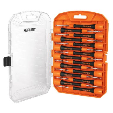 JUEGO DE DESARMADORES DE PRECISIÓN 15 PIEZAS TRUPER 14205