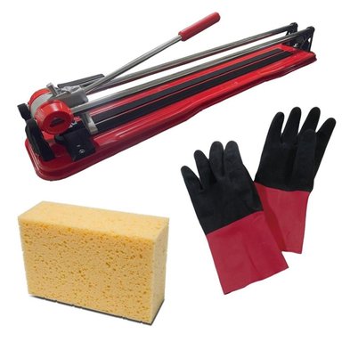 CORTADORA DE MAYÓLICA 24' + ESPONJA RUBINET + GUANTES DE LÁTEX RUBI CO-610005542-01