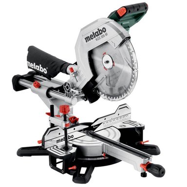 SIERRA INGLETEADORA TELESCÓPICA 8 1/2' (215MM) 1600W METABO KGS 305 M