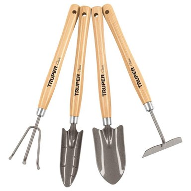 JUEGO DE 4 HERRAMIENTAS 12 1/4' PARA JARDÍN TRUPER 15040