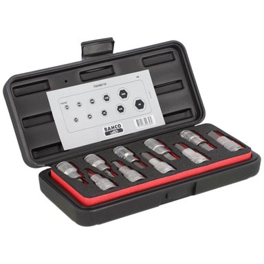 SET DE DADOS PUNTA ALLEN 1/2' PULGADA CORTO 10 PZS BAHCO 7809Z/10