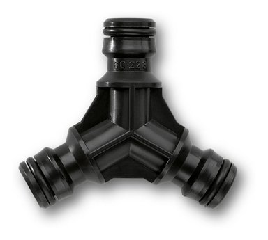 EMPALME CONECTOR DE MANGUERA ROBUSTO DE 3 VIAS KARCHER