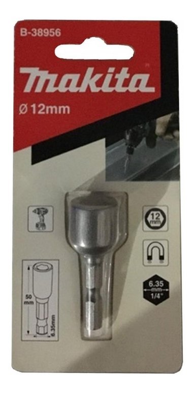 DADO MAGNETICO 12MM X 50MM 1UNID VASTAGO 1/4 MAKITA B-38956