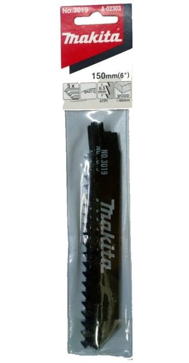 SIERRA SABLE MADERA 6 X 5 UNID A-02303 MAKITA
