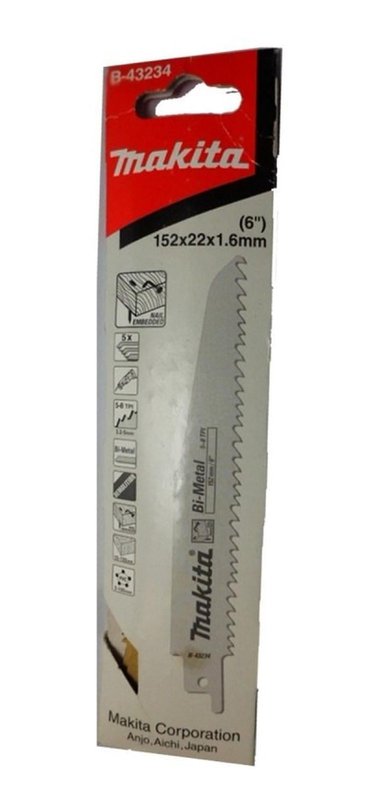 SIERRA SABLE PARA CON CLAVO 6 X 5UNID B-43234 MAKITA