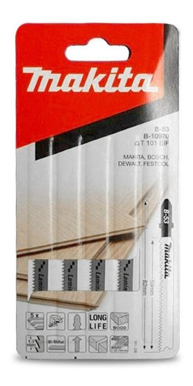 SIERRA CALADORA PARA MADERA 60MM T101BIFX5UNID MAKITA B10970