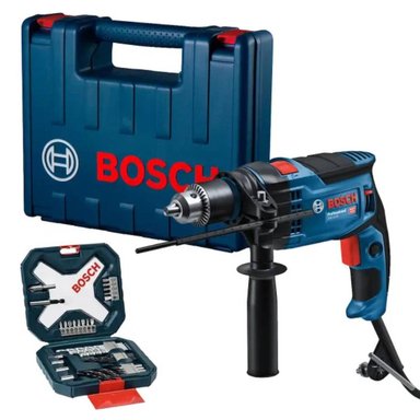 TALADRO PERCUTOR 1/2' 850W GSB 16 RE + SET DE ACCESORIOS 34 PIEZAS BOSCH 0615.A00.1X4-000