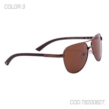 LENTES DE SOL POLARIZADOS UNISEX T8200827 ZANETTY TAMAÑO TALLA ÚNICA