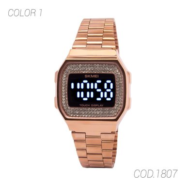 RELOJ SKMEI MUJER ANÁLOGO ACUATICO 1807 TALLA ÚNICA