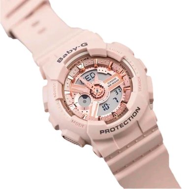 RELOJ CASIO MUJER ANÁLOGO ACUATICO BA-110XCP-4A BABY-G - 3