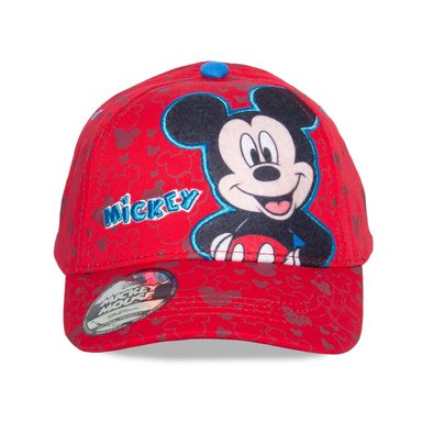 GORRA ALGODÓN DISNEY BROCHE KIDS MIK-2197-A MICKEY ROJO