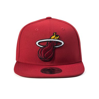 GORRA ALGODÓN NBA MIAMI HEATS SB521204 RED2 NEGRO