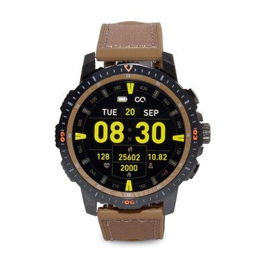 SMARTWATCH SUNTIME MARRÓN RELOJ INTELIGENTE HOMBRE SR08 SMART TIME