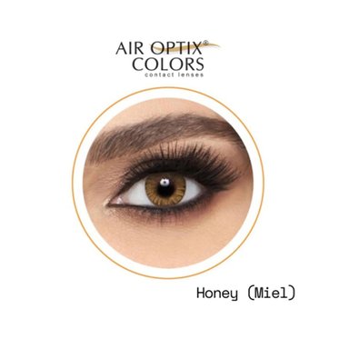 LENTE CONTACTO AIR OPTIX LCAO04 CON ALTA TRANSMISIBILIDAD OXÍGENO ™ COLORS HONEY - 3