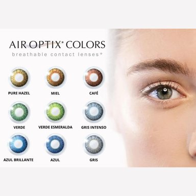 LENTE CONTACTO AIR OPTIX LCAO04 CON ALTA TRANSMISIBILIDAD OXÍGENO ™ COLORS HONEY - 5