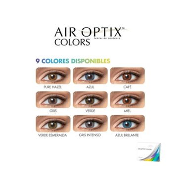 LENTE CONTACTO AIR OPTIX LCAO04 CON ALTA TRANSMISIBILIDAD OXÍGENO ™ COLORS HONEY - 6