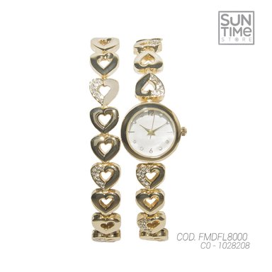 RELOJ ANALOGICO MUJER FMDFL8000 FOLIO DORADO 881708188869