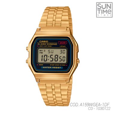 RELOJ DIGITAL UNISEX A159WGEA-1DF CASIO DORADO CLASICO