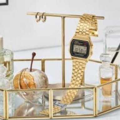 RELOJ DIGITAL UNISEX A159WGEA-1DF CASIO DORADO CLASICO - 6