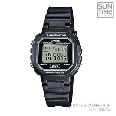 RELOJ DIGITAL UNISEX LA-20WH-1ACF CASIO NEGRO SPORT 1030125